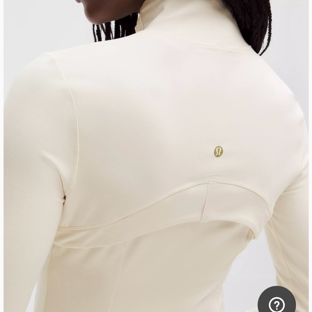 Lululemon Athletica Cream Jacket with Gold Zipper - Picture 2 of 5